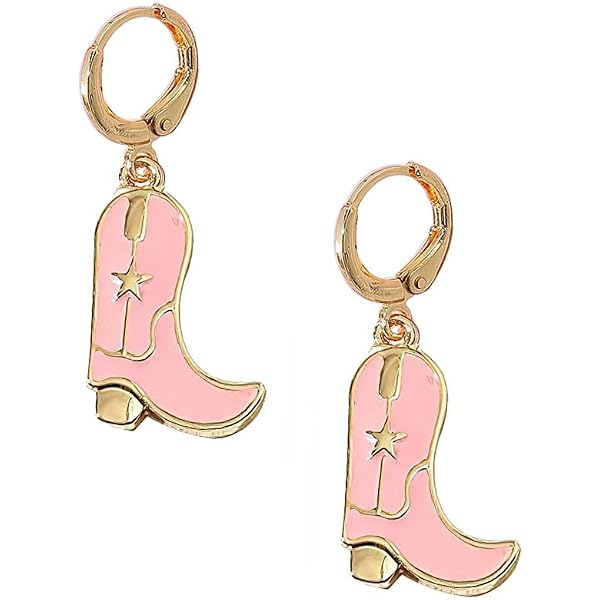 NEWEI Cowgirl Western Earrings - Acrylic Boots & Hat Dangle Earrings For Women, Country Festival - View #10