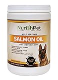 NurishPet â€“ Wild Alaskan Salmon Oil for Dogs â€“ All Natural Dog Treats and Thyroid Immunity Supplements for Improved Metabolism and Healthy Shiny Coat (120 Soft Dog Treats)