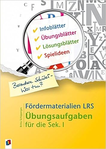 Besondere Schuler Was Tun Fordermaterialien Lrs Ubungsaufgaben Fur Die Sek I Amazon De Schipperges Britta Bucher