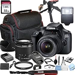 EOS 3000D DSLR Camera with 18-55mm f/3.5-5.6 Zoom
