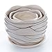 3 Pack Ceramic Flower Plant Pot with Saucers, Size 4’’ 5’’ and 6’’ (Modern)