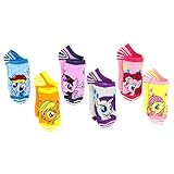 My Little Pony Girls 6 pk Ankle Socks (Stripes & Sparkle Ponies, 6-8 (Shoe: 10.5-4))