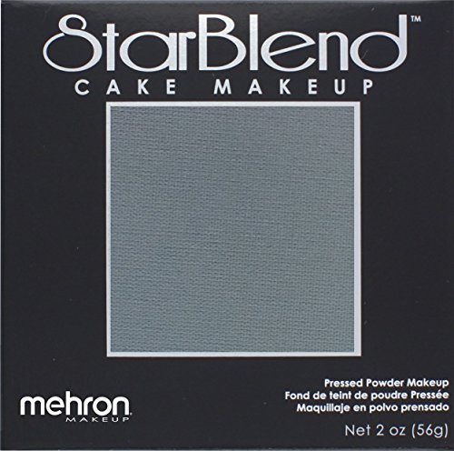 Mehron Makeup StarBlend Cake Makeup MONSTER GREY - 2oz