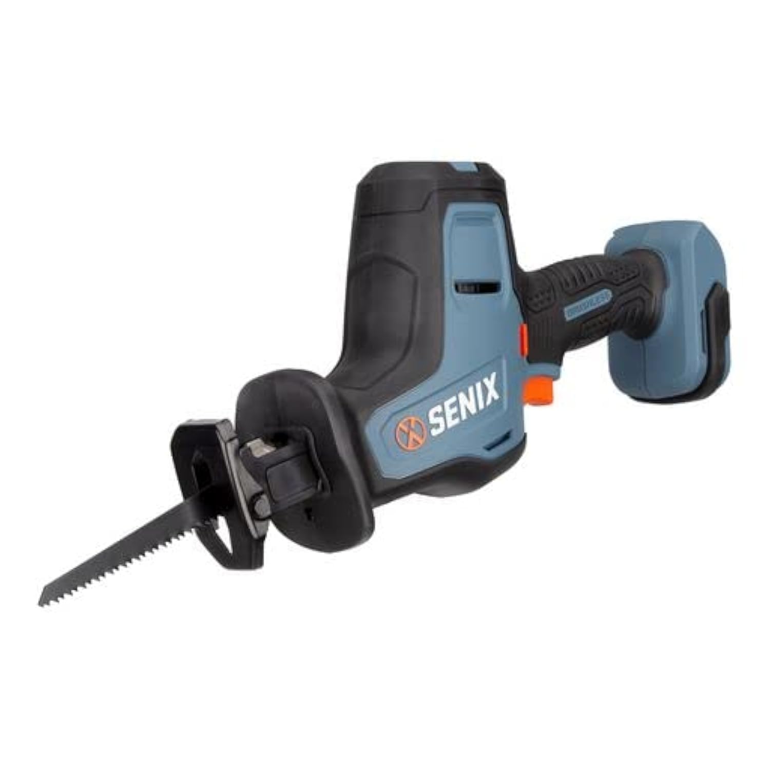 Photo 1 of SENIX PSRX2-M2-0 X2 20 Volt Max* 7/8-Inch Compact Reciprocating Saw Power Tool Set, Variable Speed, 3000 SPM Max, Tool-Less Blade Clamp, 3-Mode LED Light, Tool Only, Battery Not Included