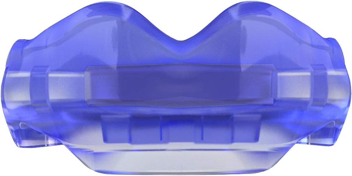 SAFEJAWZ Mouthguard for Braces, One Size Re-Mouldable Mouth Guard with Case for Boxing, Basketball, Football, MMA, Lacrosse, Hockey and All Contact Sports (Ice Blue) : Sports & Outdoors