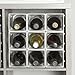Stackable Modular Wine Rack - 50 Bottle Set (50 modules, no top plates), Silver - Store up to 50 Wine Bottles. Great for organizing and creating storage space. by Stakrax