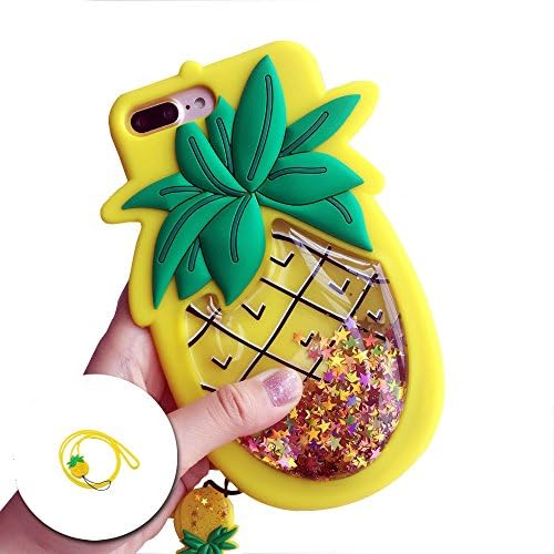 for Apple iphone 6(s)Plus,Flowing Liquid Floating Glitter Stars Soft Flexible Silicone Case,Glitter Stars Shockproof funnnnnnny case