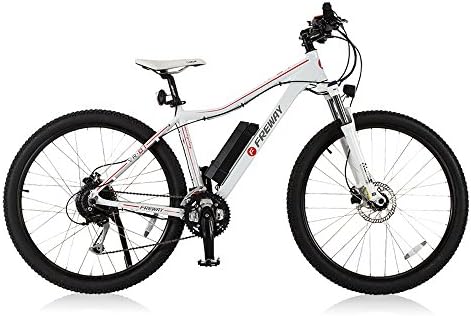 Freway 27 Speed Pedal-assist Smart Lithium Battery Electric Motor Mountain Bicycle White