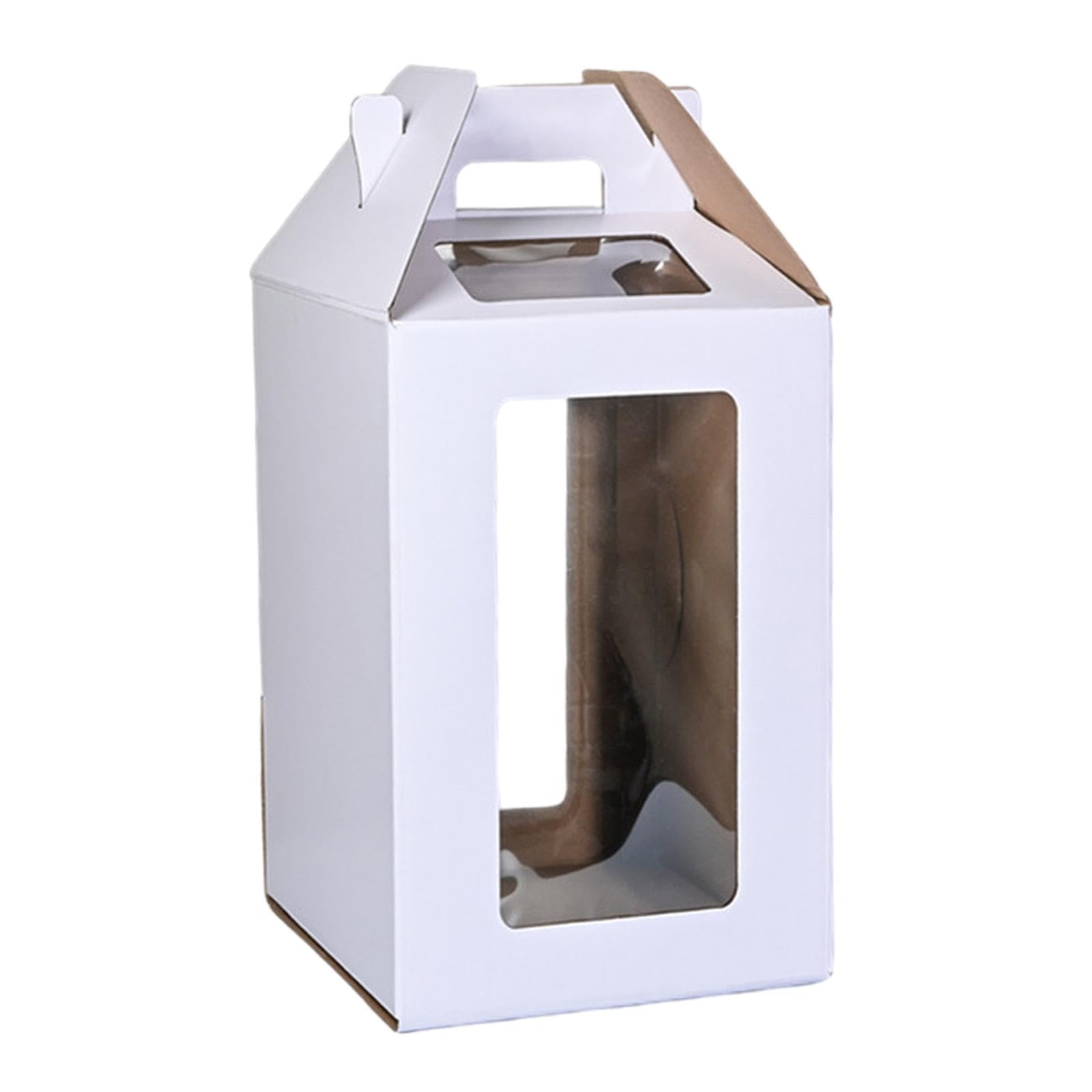 Tall Cake Box Tall Cake Carrier with Handle Transport Box Wedding Cakes Boxes Cakes Take out Transport Container Storage Boxes Tiered for Graduation Wedding Party,30cmx30cmx35cm