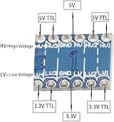Gebeldet 10x 4 Channel Logic Level Converter 3.3V to 5V Bi-Directional Shifter view 6