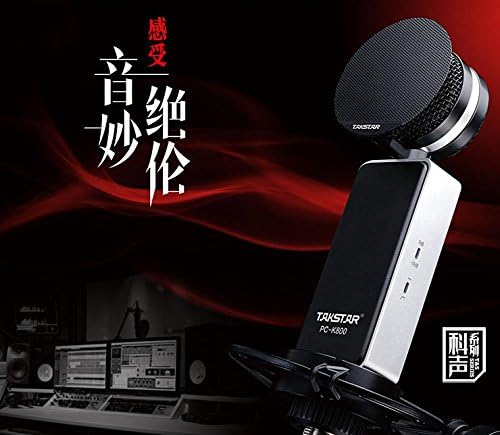 Takstar PC-K800 Professional Narration Style Recording Microphone Condenser Mic Large Diaphragm for Broadcasting and Recording