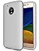 Moto E4 Case (U.S. Edition), Dretal [Shock Absorption] Ultra-Thin Anti-Slip Armor Silicone Rubber Heavy Duty Hybrid Protective Cover for Motorola Moto E4 / Moto E (4th Generation) (Silver)