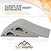 Door Stopper 2 Pack Set [BONUS HOLDERS] - SofiHome Premium Heavy Duty Door Stop Rubber Wedge with Decorative Storage Holder - Ideal Doorstop for Draft Stopping & more - The Improved (2, gray)