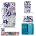 Galaxy J3 Emerge Case, Galaxy J3 Prime/Amp Prime 2/Express Prime 2 Case, Kickstand Flip Wallet with Magnetic Closure for Samsung Galaxy J3 Emerge/ J3 Prime/Amp Prime 2/ Express Prime 2 -Butterflies