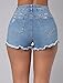 BAIFERN Womens High Waisted Shorts Ripped Stretch Washed Denim Jeans with Pockets