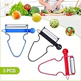 HeyLR Super Stainless Steel 18/8 P Peeler Perfect for Peeling and Shredding Delicious Fruits & Vegetables