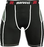 Marucci Youth Elite Padded Slider Shorts with Cup, Large, Black