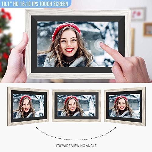 Digital picture frame displaying image, priced at $125.99.