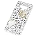 Mavis's Diary Compatible Samsung Galaxy Note 9 Case, 3D Handmade Luxury Bling Crytal Fashion Design Shiny Gem Pearl Rhinestone Diamond Clear Hard Protective Plastic PC Cover - Gemstone Crown Fox