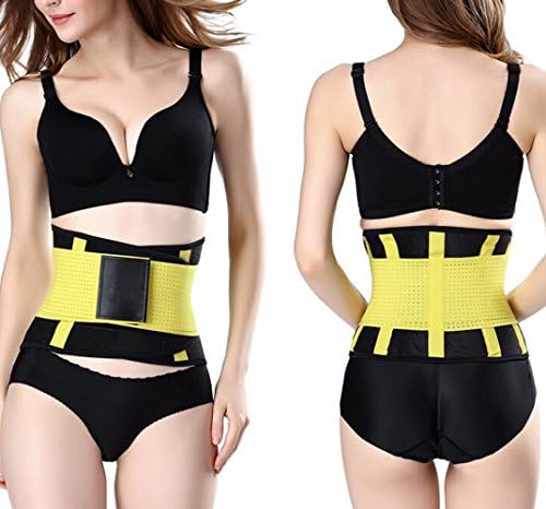 Waist Slimming Sports Belt Waist Trimmer Exercise Belt Burn Fat Sauna Sweat Loss Weight Sport Girdle For Men/Women (Black)