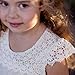 Topmaker Off White Lace Flower Girl Dress