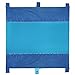 G4Free Sand Free Compact Outdoor Beach/Picnic Blanket- Huge-9’ x 10’ for 7 Adults- Best Mat for Festivals & Hiking-Ripstop Nylon Oversized Lightweight & Portable with Anchor for Camping(Blue)