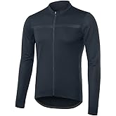 ARSUXEO Men's Cycling Jersey Long Sleeve Slim Fit Bike Jersey Biking Bicycle Cycling Shirt