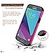 Galaxy J3 Emerge Case, Asstar [Shockproof] Heavy Duty Dual Layers Impact Protection Rugged Hard Back Bling Shell Anti-Slip Protective Case for Samsung Galaxy J3 Emerge / Galaxy J3 (2017) (Pink)