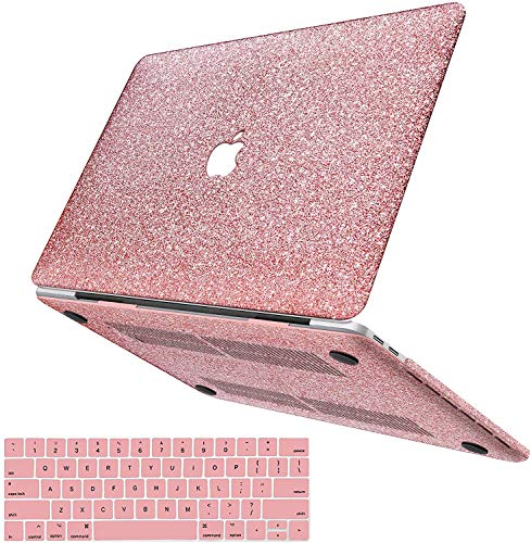 MacBook Pro 13 Case 2019 2018 2017 2016 Release A2159/A1989/A1706/A1708,Anban Glitter Bling Smooth Shell Slim Snap On Case with Keyboard Cover Compatible for Newest Mac Pro 13 with/Without Touch Bar