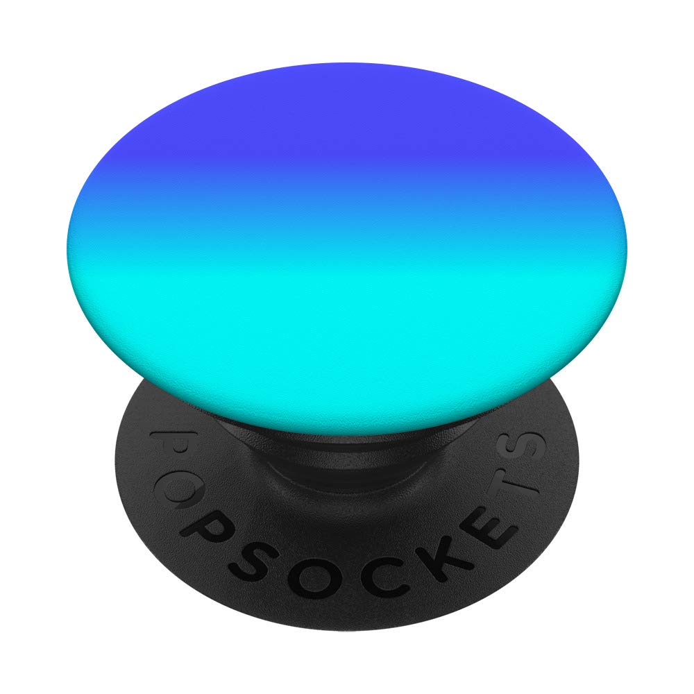 Sky Blue and Bright Aqua Ombré Shade Color Fade PopSockets PopGrip: Swappable Grip for Phones & Tablets