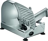 Bomann MA 451 CB - Cortafiambres de acero inoxidable, corte ajustable, disco corte 19 cm, 150 W