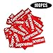 Sticker 100 PCS Waterproof and Oil Proof Sticker Decal for Skateboard Laptop Toy car Luggage (RED)