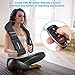 2019 New ELEGIANT Shiatsu Neck and Back Massager Wireless Remote Control-Inside The Small Pocket of The Massager, Electric Shoulder Massage with 3D Kneading Massage for Muscles Pain Relief Relaxation