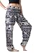 Bangkokpants Women's Casual Pants Harem Bohemian Clothes Hippie Boho Yoga Outfits Smocked Waist (Navy, One Size)
