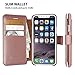 LUPA Legacy Compatible for iPhone 11 Pro Max Wallet Case -Slim iPhone 11 Pro Max Flip Case with Credit Card Holder - for Women & Men - Faux Leather, Purse Cases – Rose Gold