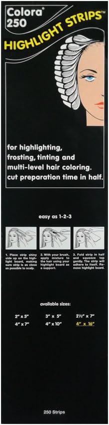 Colora 250 Highlight Strips 4x16: Health & Personal Care