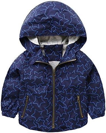 Baby Boys Girls Hooded Jacket Long Sleeve Cotton Zipper Outwear