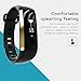 iSTYLE M2 Smart Band Bluetooth Wristband Blood Pressure/Blood Oxygen/ Sleep monitor /Heart Rate Monitor/Pedometer Fitness Tracker For IOS Android Smart Phone (Black)
