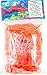 Rainbow Loom Orange Jelly Rubber Bands Refill + C-Clips