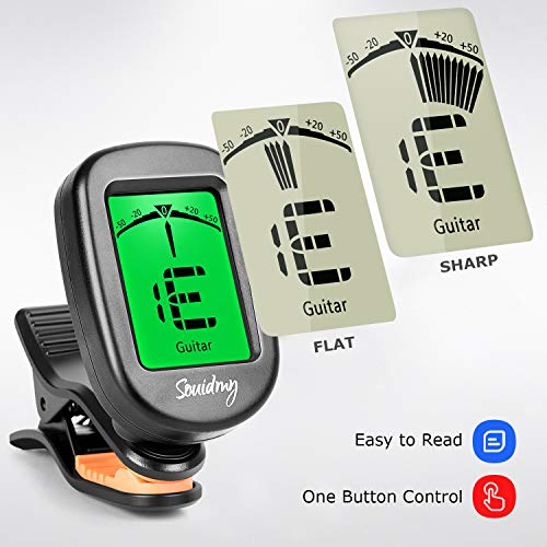 image for Souidmy Guitar Tuner, with Guitar, Bass, Violin, Ukulele and Chromatic