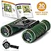 ATHENA FUTURES Aluminum Grade Binoculars for Kids, Girls & Boys, Easter Basket Stuffers, Toddler Binoculars for Camping & Bird Watching, Easter Gifts, Boys Outdoor Toys with Book, Compass & Whistle
