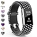 TreasureMax Compatible with Fitbit Charge 2 Bands for Women/Men,Silicone Fadeless Pattern Printed Replacement Floral Bands for Fitbit Charge 2 HR Wristbands