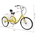 EOSAGA Adult Tricycle 7 Speed 24/26 Inch Trike Cruiser Bike Three-Wheeled Bicycle Brake System and Basket Cruiser Bicycles Size for Shopping,Recreation with Large Basket, Lock, Bike Pumpthumb 1