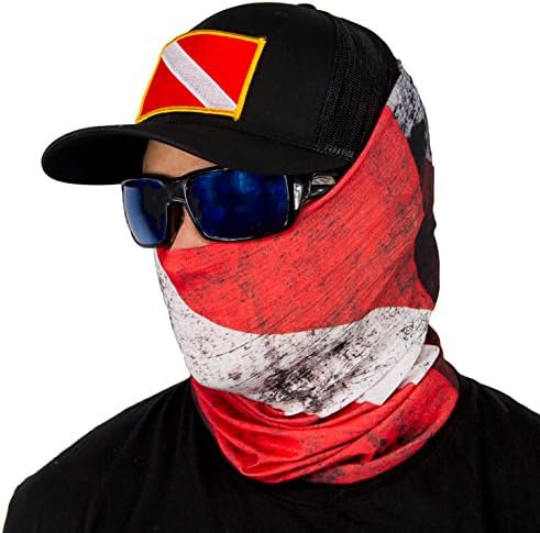 SA Fishing Face Shields ** 40+ Designs to Choose From ** Quality Multi-Functional Head-wear Bandana / Scarf Neck / Scarf Fabric & SPF 40 Face Masks by SA Company