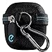 PodPackz AirPods Hard Case with One Pair of AirPods Hooks for Apple AirPods (Black Case + White Hooks) (Updated Zipper)
