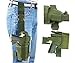 Molle Tactical Pistol Thigh Gun Holster, Drop Leg Holster, Right Hand Adjustable (Green)
