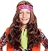Long Hippie Child Wig with Bandana