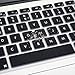 HRH Spanish Silicone Keyboard Cover Skin for MacBook Air 13,for MacBook Pro 13/15/17 (with or w/Out Retina Display, 2015 or Older Version),for iMac Older EU Layout Keyboard Protector-Black
