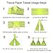 Aonor Tassel Garland, Tissue Paper Tassels Banner for Graduation Party Decorations, Thanksgiving, First Birthday Party Decorations, 20 pcs DIY Kits (Orange+Metallic Gold+Tan+Ivory)