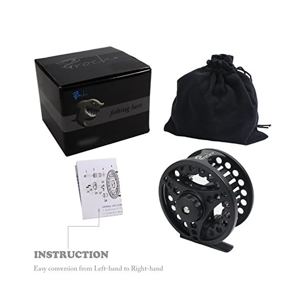 Croch-Fly-Fishing-Reel-with-CNC-machined-Aluminum-Alloy-Body-with-100FT-Fly-Lines-and-Tapered-Leader